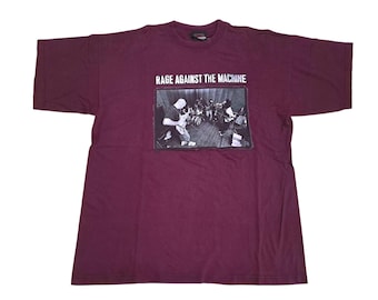 Vintage 90s Rage Against the Machine Band T-shirt Size Medium - Etsy