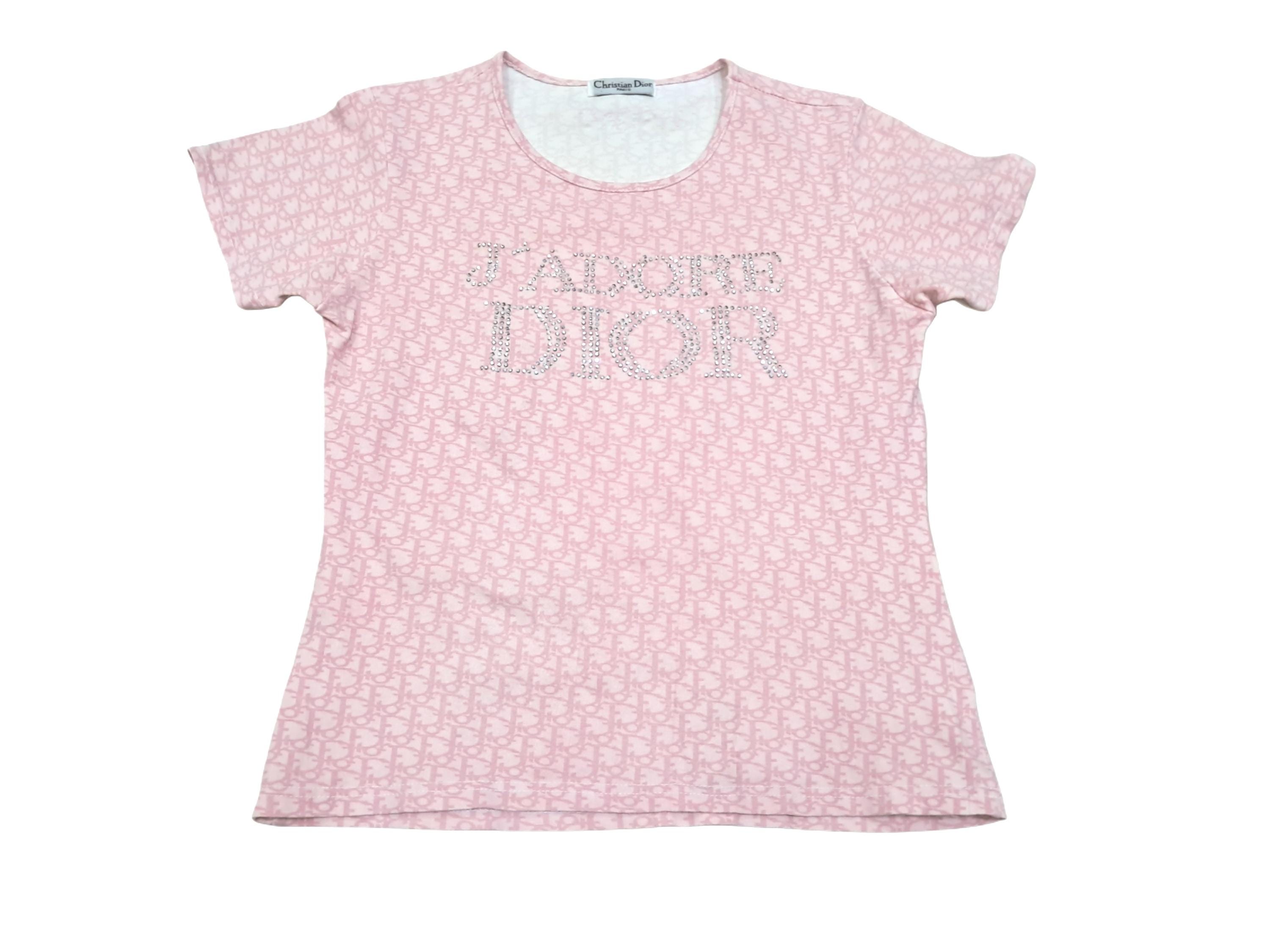Christian Dior Tシャツ 90sトップス 90'sオールド Christian Dior ロゴTシャツ メンズL ネイビー