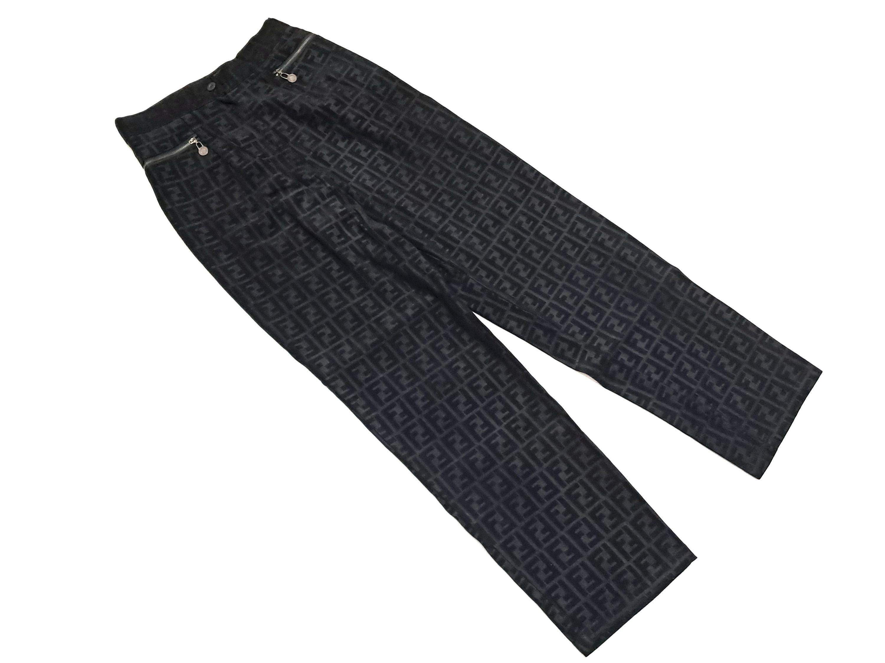 パンツ Vintage FENDI Zucca Pants Denim 27 Vintage FENDI Zucca Pants Denim 27