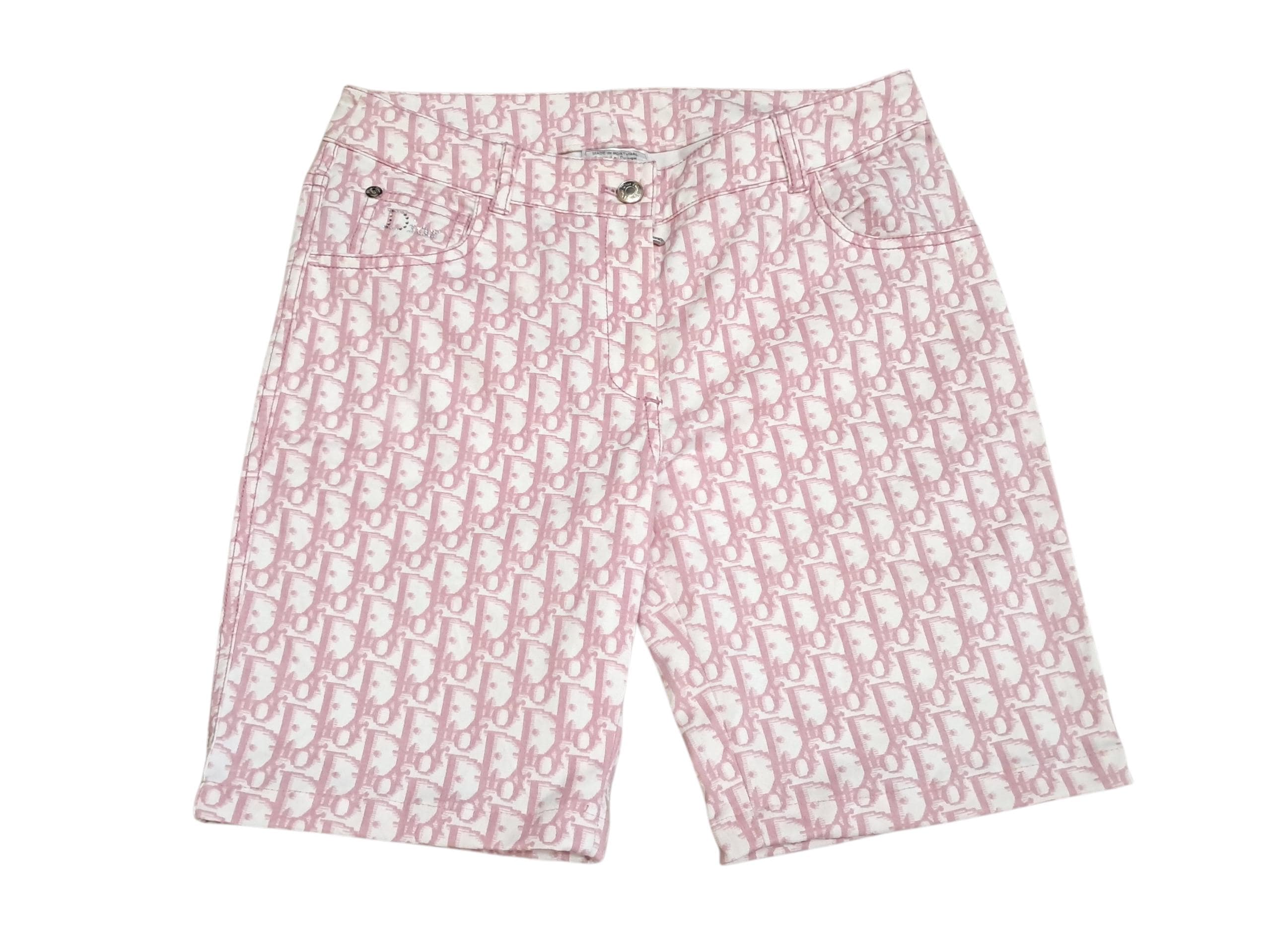 Vintage Christian Dior Monogram John Galliano Short Pants Size 29