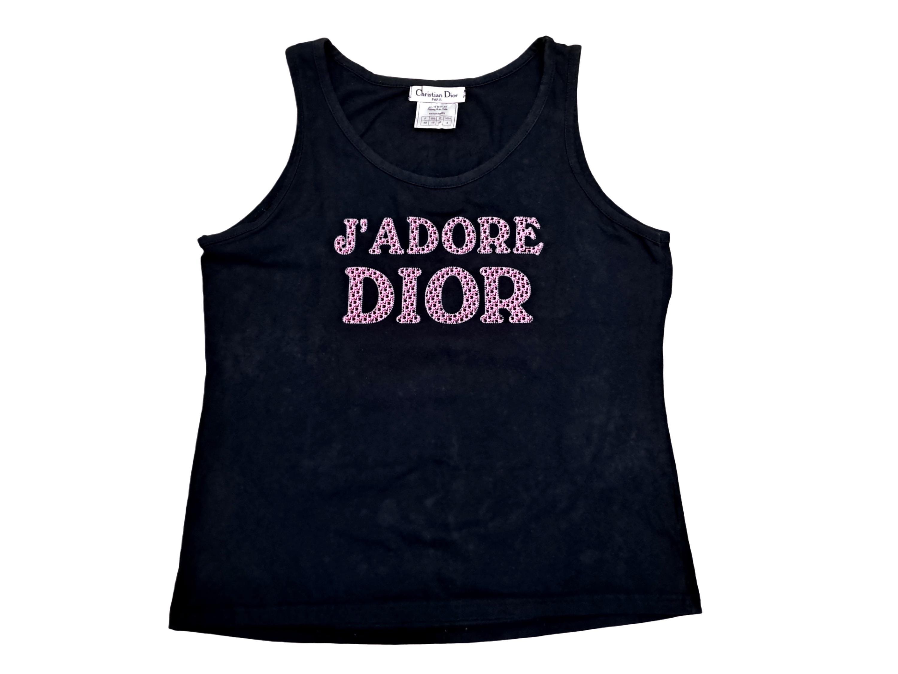 web限定セール y2k ラインストーン タンクトップ DIOR J'ADORE