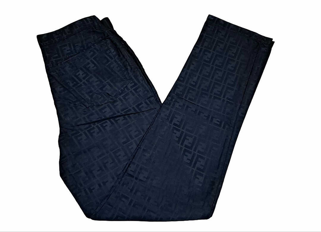 Vintage Fendi Monogram Trousers Size W31 main image 1