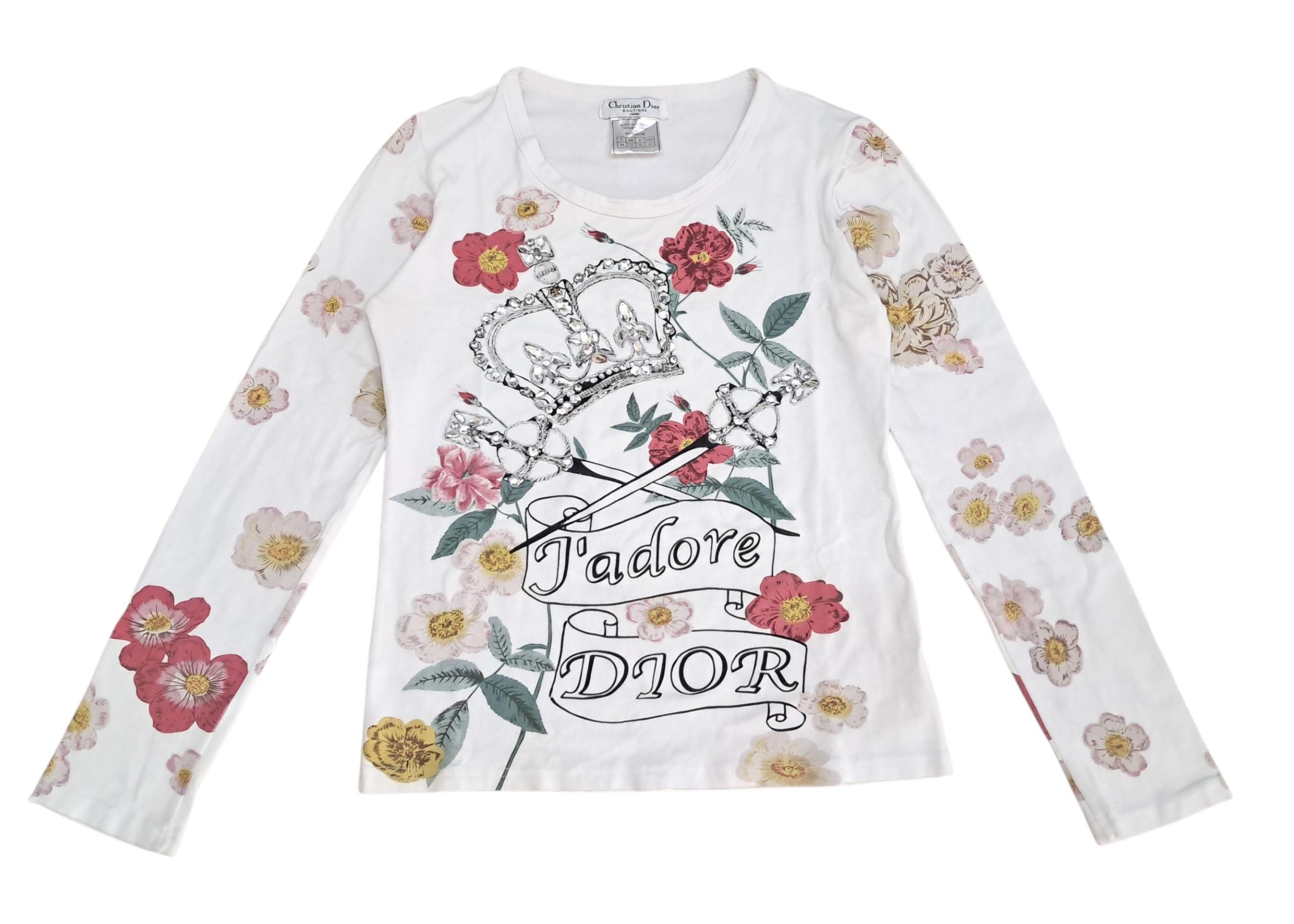 T Shirt Dior Flower - Etsy