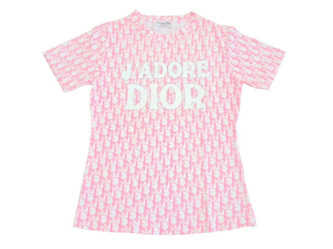 ヴィンテージ クリスチャン ディオール トップ　ピンク　ジョン・ガリアーノ christian dior S/S2004 john galliano pink trotter logo monogram
