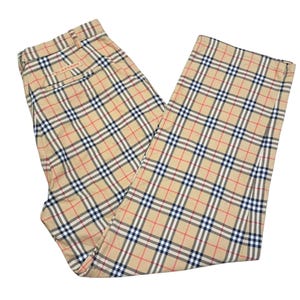 Vintage BURBERRY London Nova Check Trouser Pants W28