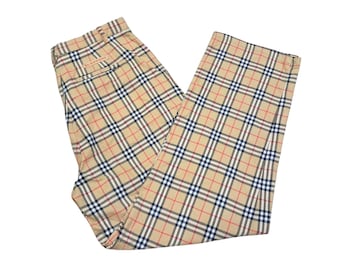 Vintage Burberry London Blue Label Japan Nova Check Trousers - Etsy display picture 1