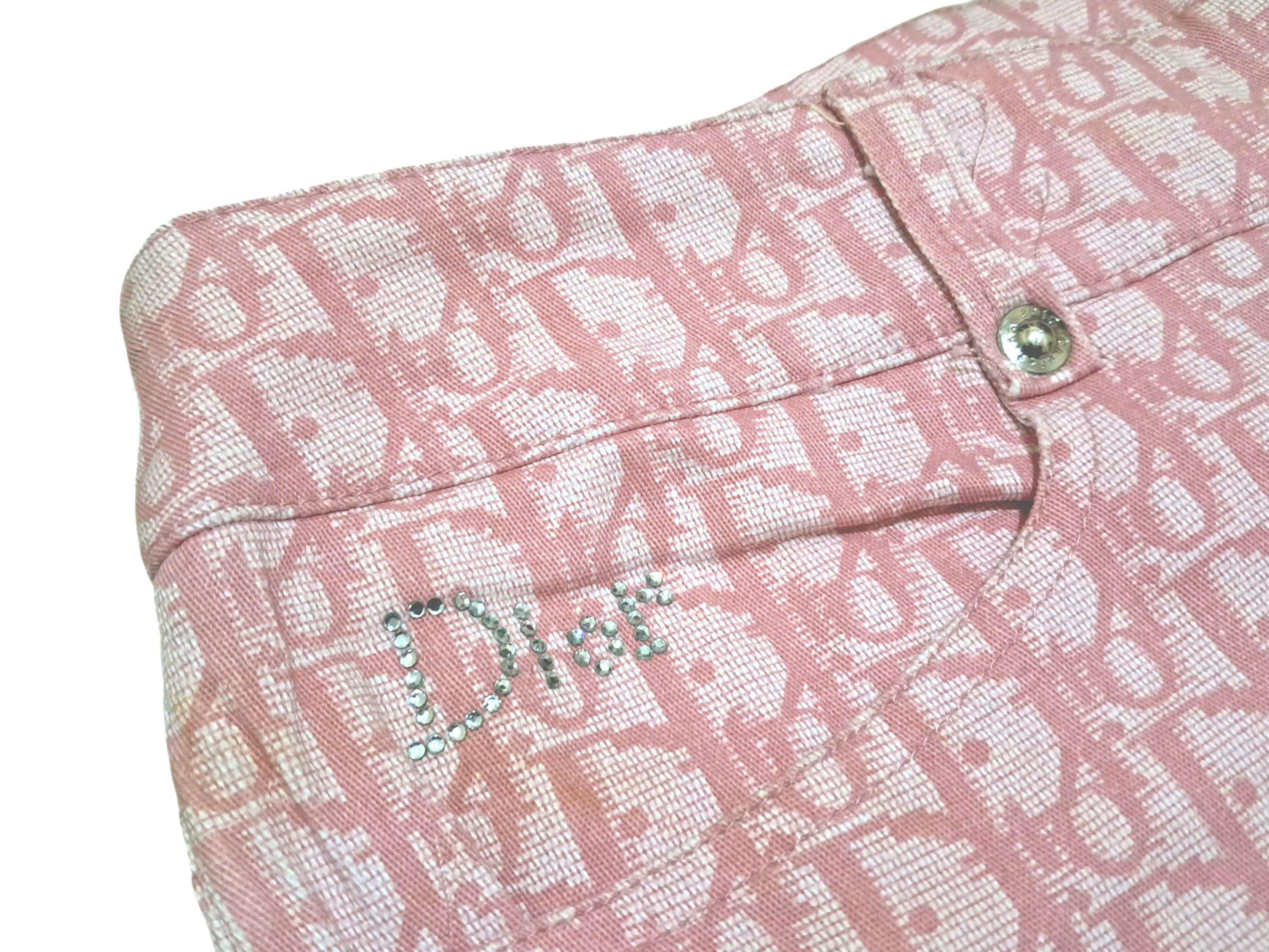Vintage Christian Dior Monogram Cropped Pants Pink W32 - Etsy