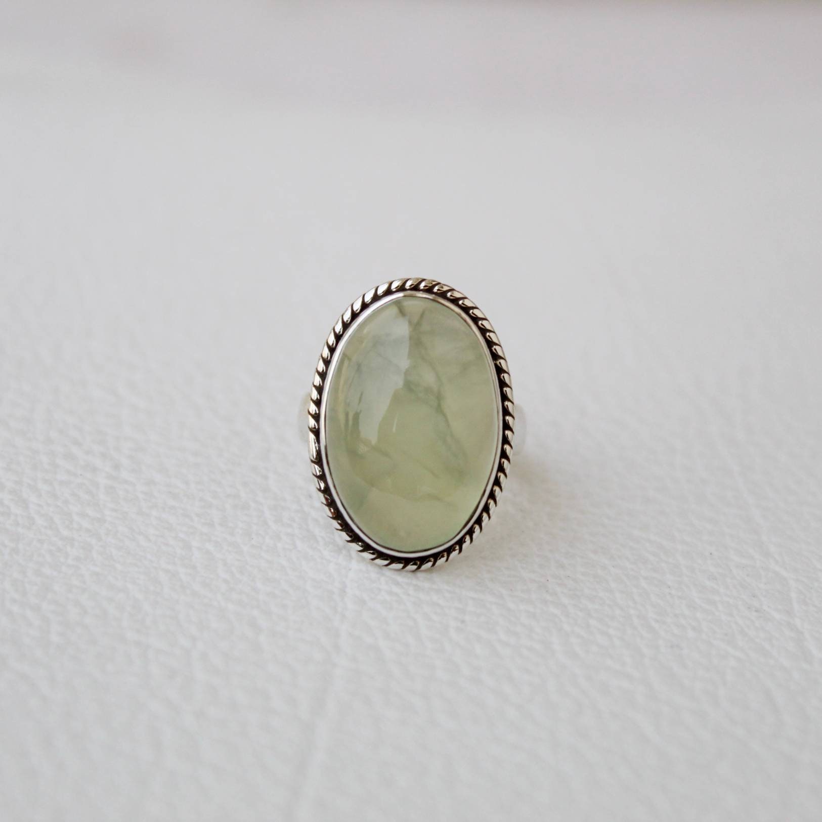 Statement Ring Prehnite Ring Thumb Ring Handmade Ring Ring For Women 925 Silver Ring Gift For Her Gemstone Ring Boho Ring Jewelry Rings Valresa Com