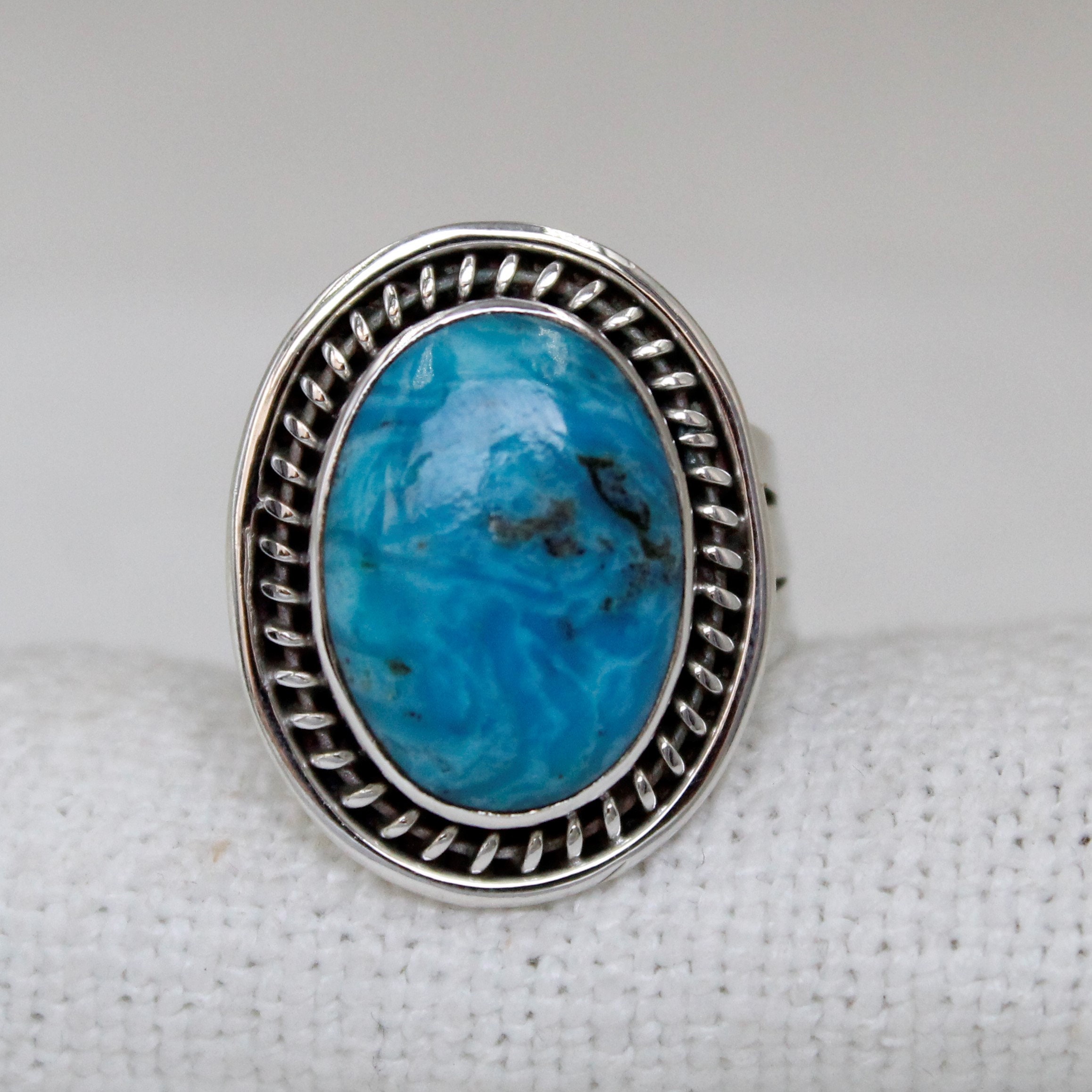 Türkis Ring Sterling Silber Ring Schöner Ring Naturstein Etsy