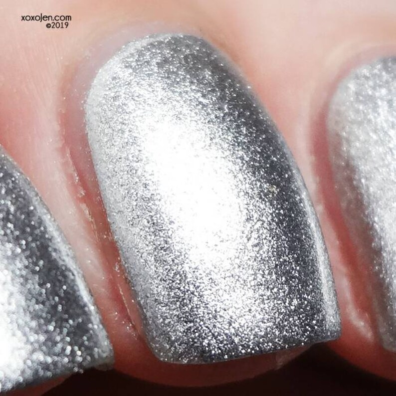 Metallic Nail Polish//silver//indie Nail Etsy