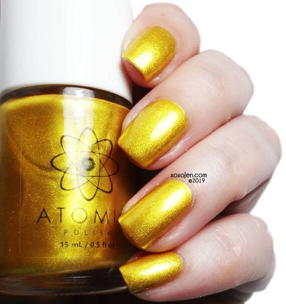 Metallic Nail Polish Gold Indie Nail Etsy
