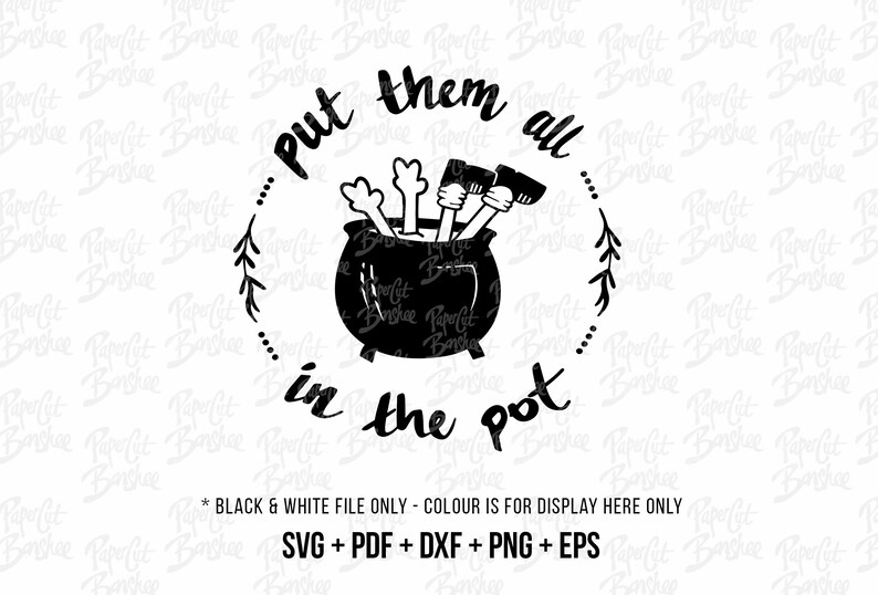 Download Clip Art Halloween Svg Fun Kids Svg Hand Drawn Svg Cut Files Cauldron And Kids Svg Craft File Svg For Halloween Cricut Silhouette Cut File Art Collectibles