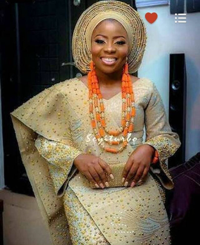African women/'s clothing African fashion wedding suit elegant women outfit Special event dresslace fabric