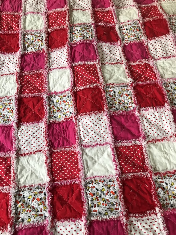 Snoopy Valentine's Day Raq Quilt