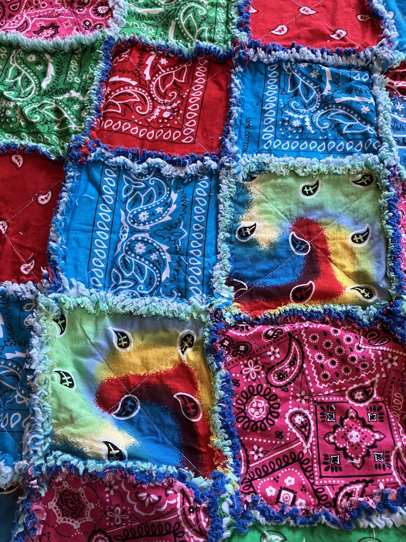 Bandana Rag Quilts - Etsy