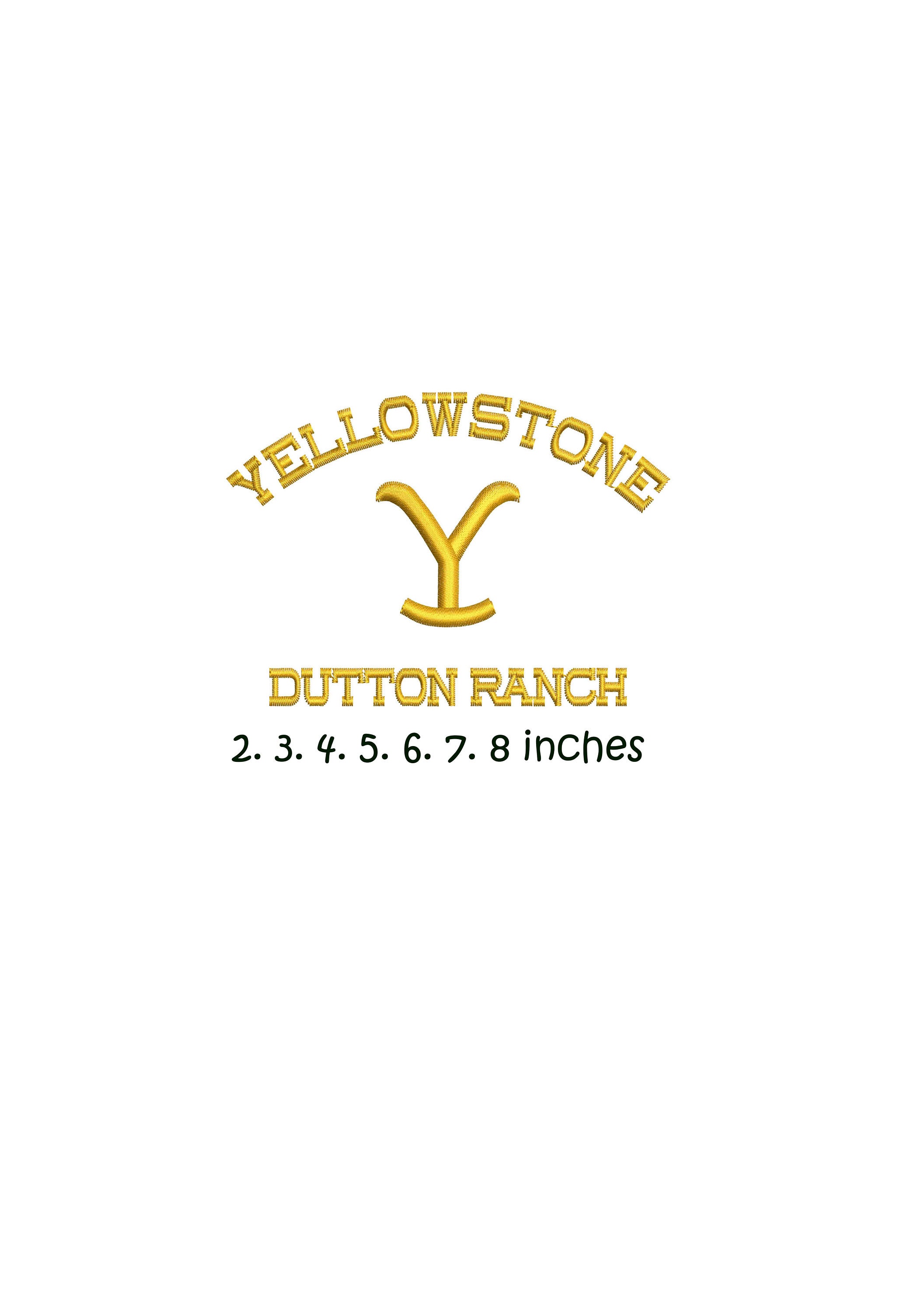 Machine embroidery design Yellowstone Etsy