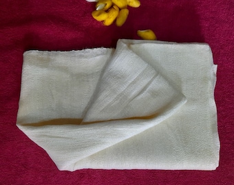 Personalized Organic Raw Silk Baby Blanket: Hand-Embroidered Swaddle