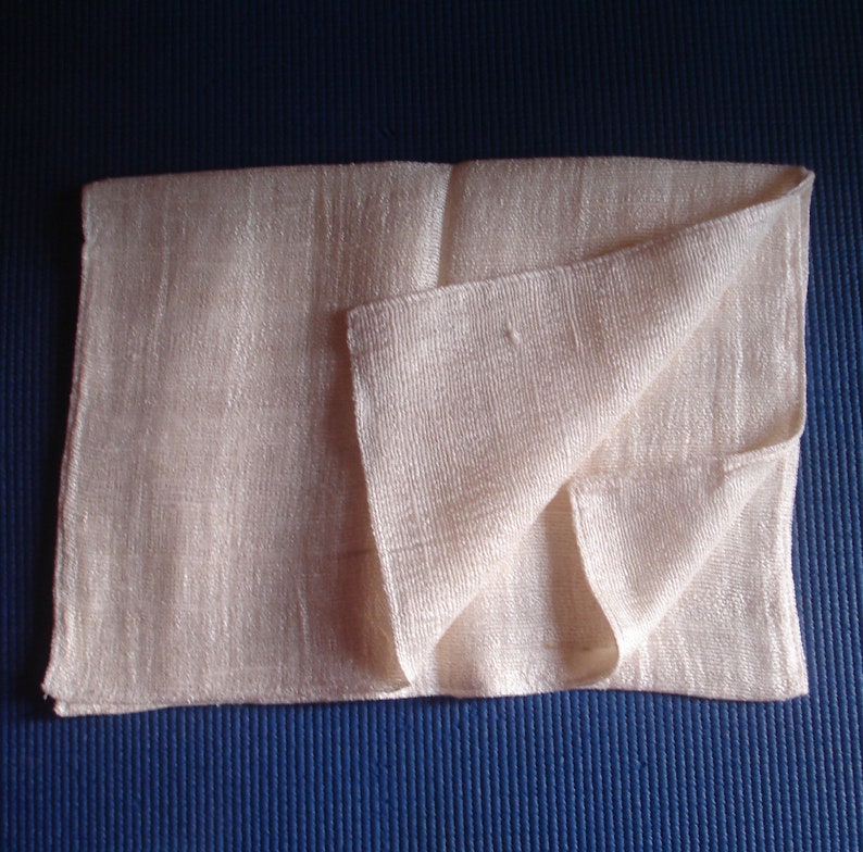 Raw Silk Hair Towel, Nondyed Anti Aging Antibacterial, Hypoallergenic
