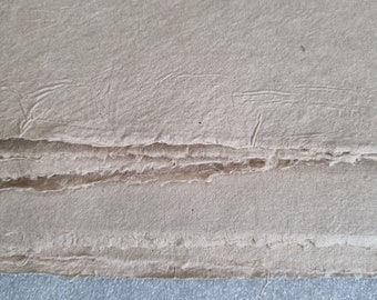 10 vellen papier Handgemaakt moerbeipapier Delicaat natuurlijk gestructureerd met versieringsranden Beschikbare formaten A4 A5 A6 Dó-papier