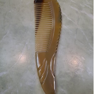 Natürlicher Büffelhornkamm für glattes Haar, handgemachter antistatischer Hornkamm, Unisex-Hornkamm, Geschenk für sie, Geschenk für ihn.