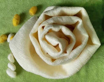 Large Raw Silk Hair Towel: Handwoven Spa Body Towel