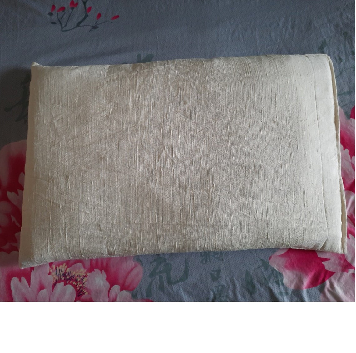 Raw Silk Pillow Case, Raw Silk Pillowcase Standard, Silk Pillowcase