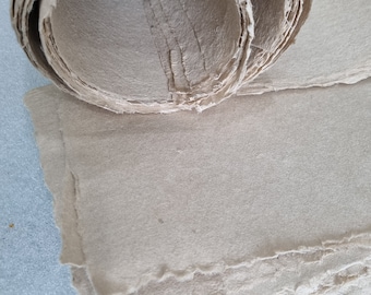 20 vellen papier Handgemaakt moerbeipapier Delicaat natuurlijk gestructureerd met versieringsranden Beschikbare formaten A4 A5 A6 Dó-papier