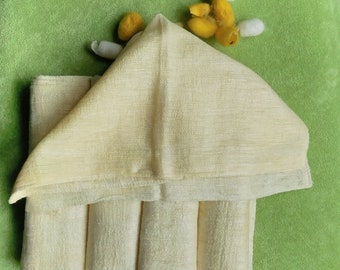 Wholesale Raw Silk Washcloths 30x30cm: Spa Face Towel Set of 30