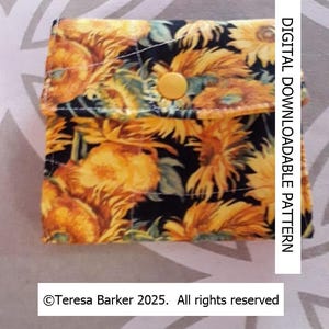 Patron pour créer votre propre petit sac à main matelassé avec trois compartiments, patron téléchargeable, instructions faciles à suivre avec des images et des mots