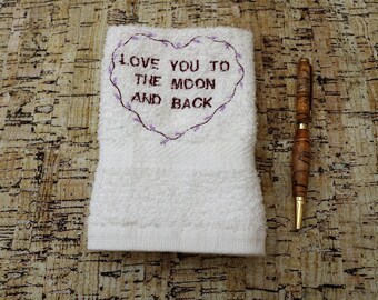 Embroidered Face Flannel