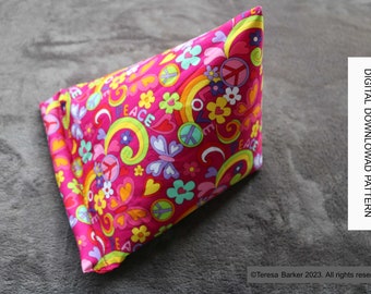 Pattern for tablet/kindle/book/phone cushion, downloadable pattern, easy to follow instructions by picture and words