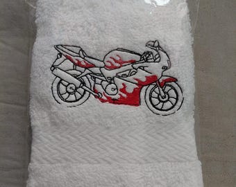 Embroidered face flannel