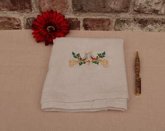 Embroidered tea towels