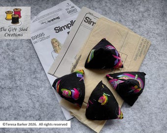 Fabric pattern weights. Set of four