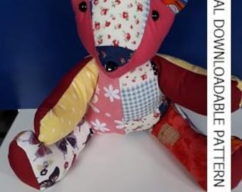Pattern for a Memory Bear, downloadable pattern, easy to follow instructions by picture and words