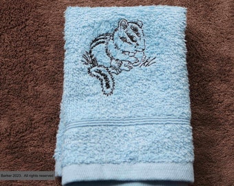 Embroidered hand and bath towels