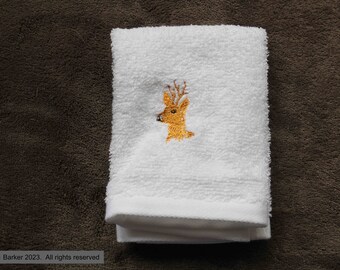 Embroidered face flannel