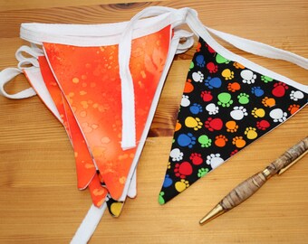Handmade cotton flag bunting
