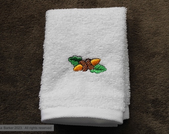 Embroidered face flannel