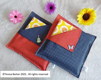 Fabric Napkin holder for paper napkins.