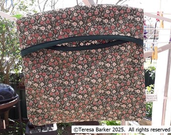 Handmade fabric clothes peg bag