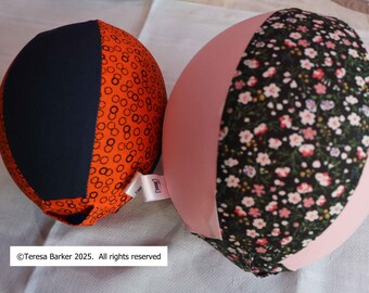 Balloon covers, made from beautiful cotton fabric, balloon blown up inside, reuse your balloons, can be used indoors or outdoors or in water