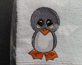 Embroidered face flannel
