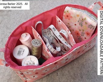 Pattern for a storage box downloadable pattern, easy to follow instructions by picture and words