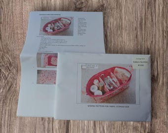 Pattern for a fabric storage tray