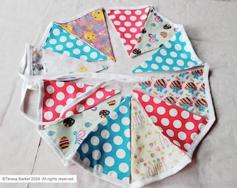 Handmade cotton flag bunting