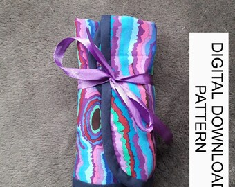 Pattern for storage roll, downloadable pattern, easy to follow instructions by picture and words