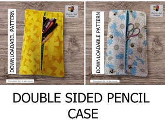 Double Sided Pencil Case Sewing Pattern (Digital Download)