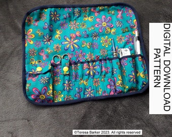 Pattern for storage roll, downloadable pattern, easy to follow instructions by picture and words