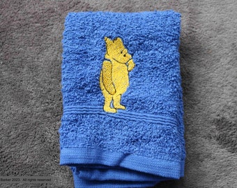Embroidered hand and bath towels